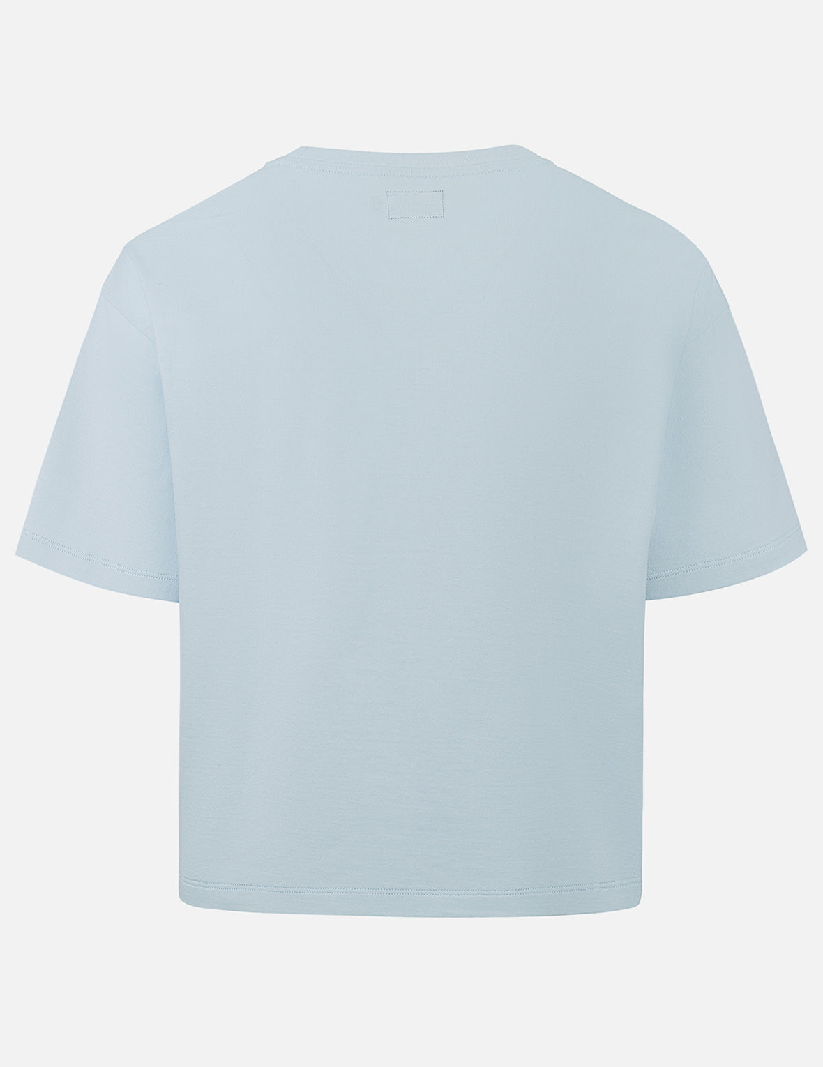 Rope Twist Logo and Anchor Embroidery Cropped T-Shirt